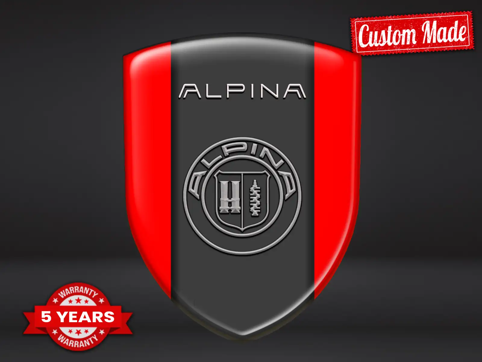 Alpina Fensteraufkleber Auto Luxus Hochwertig Drift